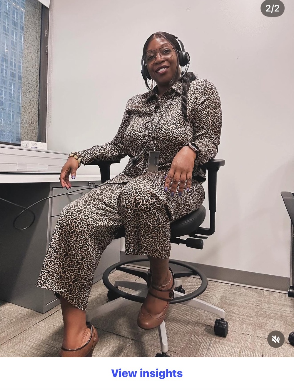 Nicole Miller Leopard Print Wide-Leg Pant set - Brown/Tan🐆